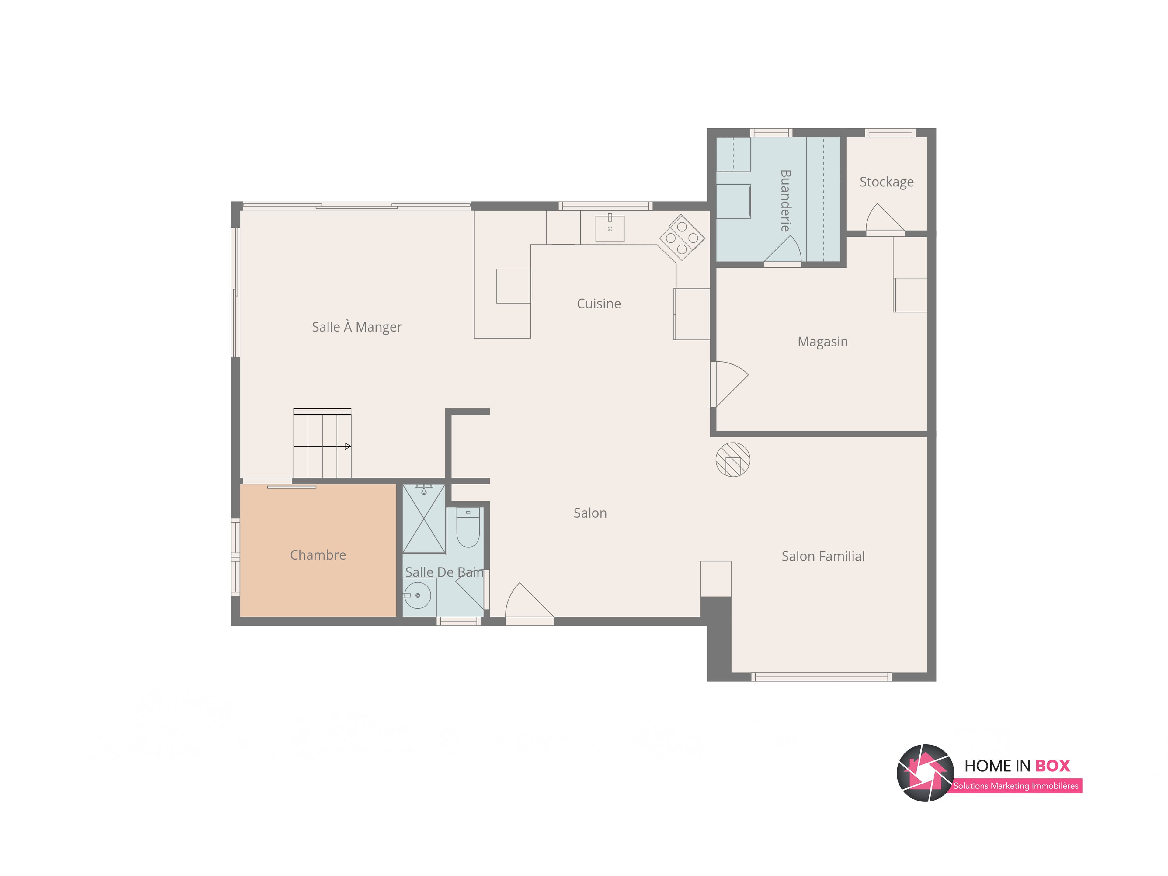Plan 2D rez-de-chaussée — Property Page Home-in-Box